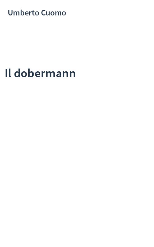 Il dobermann