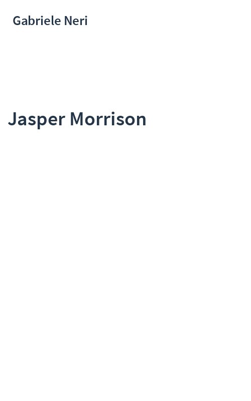 Jasper Morrison
