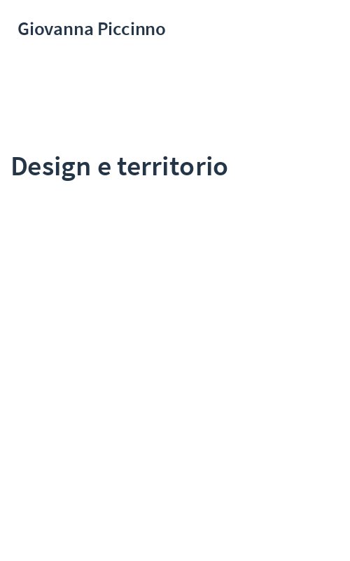 Design e territorio