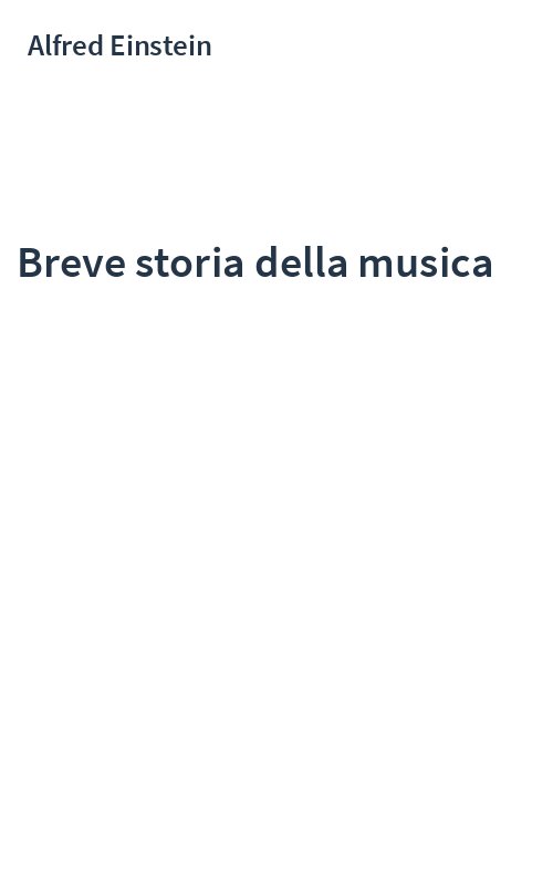 Breve storia della musica