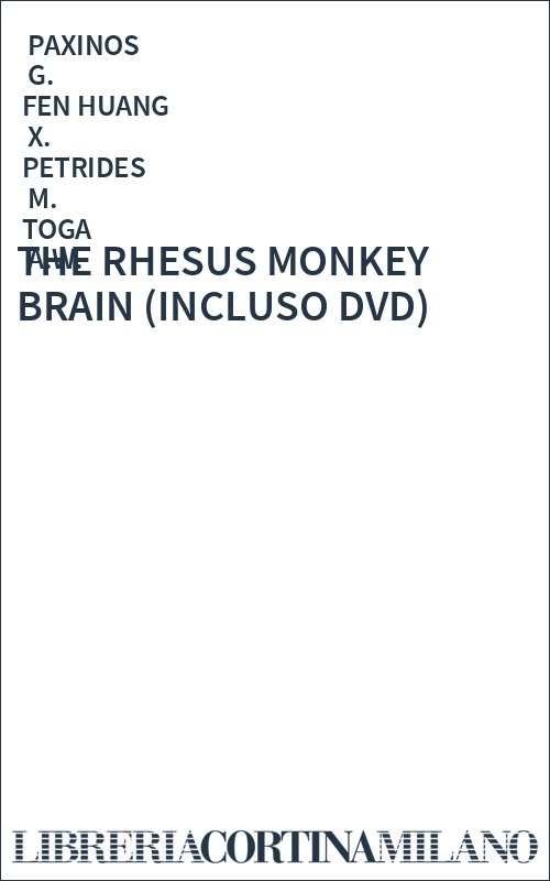 THE RHESUS MONKEY BRAIN (INCLUSO DVD)