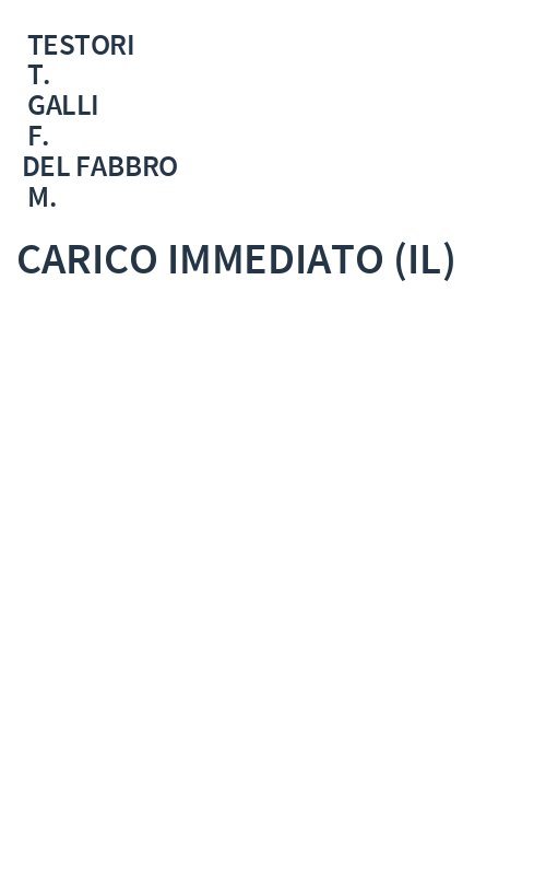 CARICO IMMEDIATO (IL)