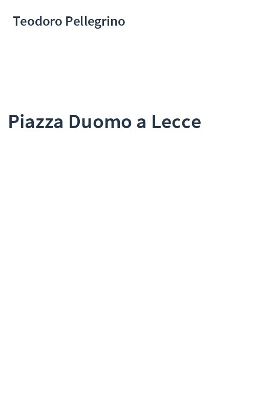 Piazza Duomo a Lecce