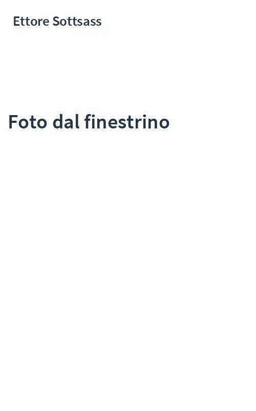 Foto dal finestrino