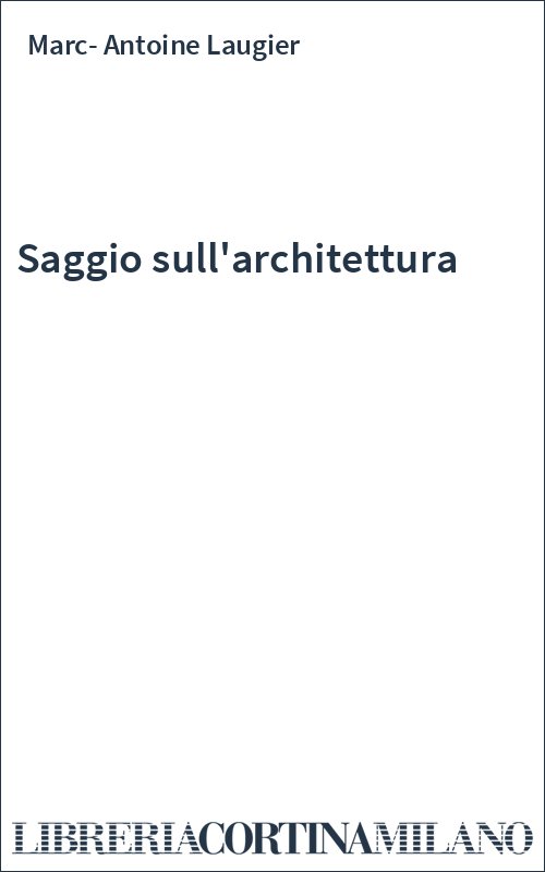Saggio sull'architettura