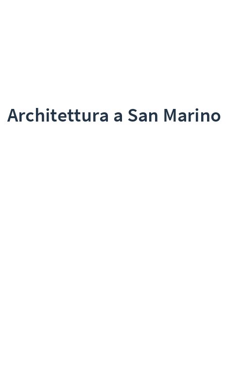Architettura a San Marino