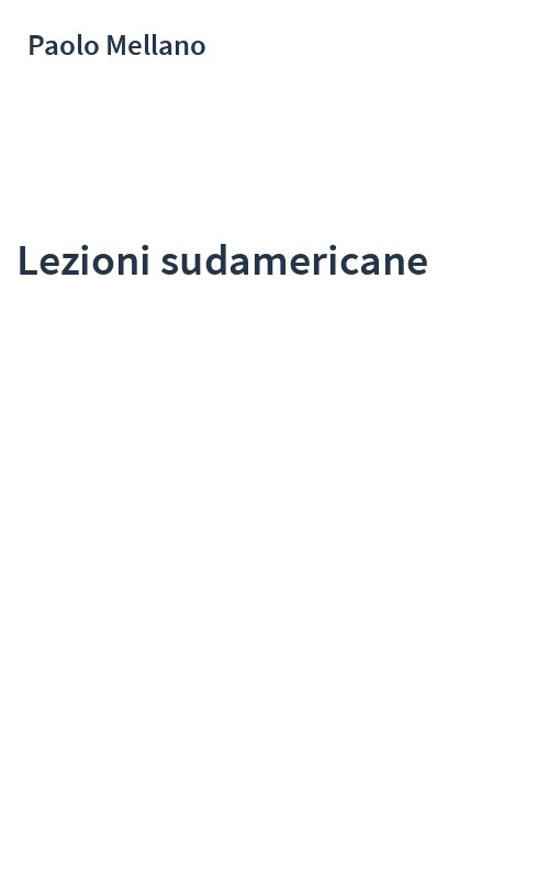 Lezioni sudamericane