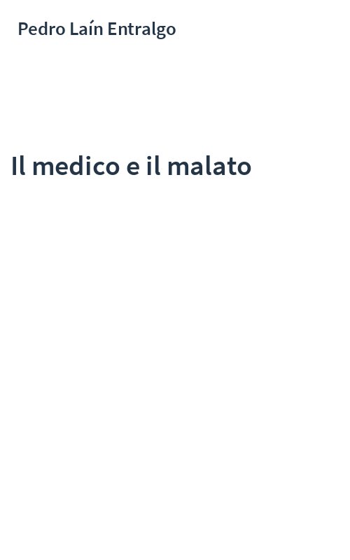 Il medico e il malato