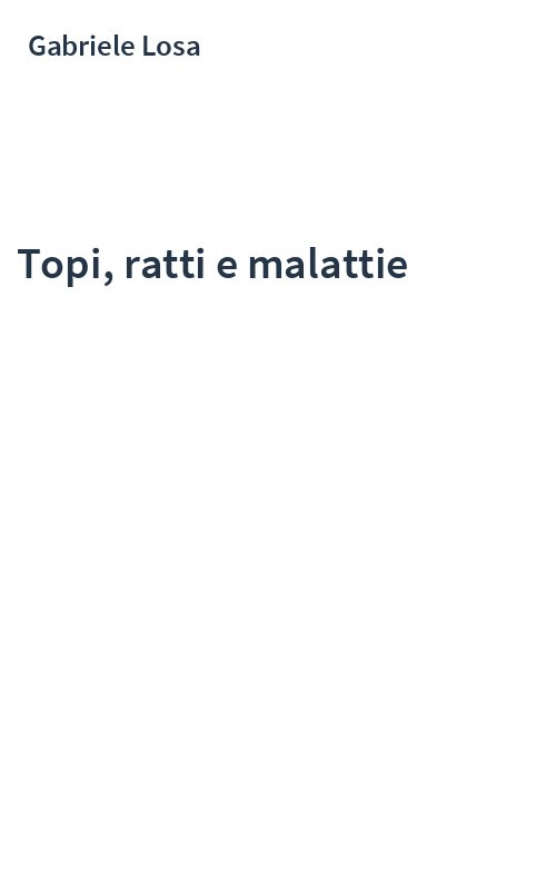 Topi, ratti e malattie