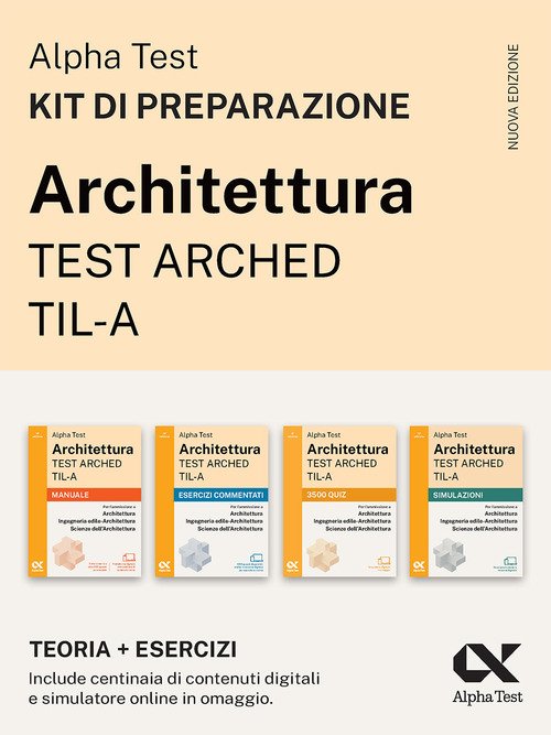 Alpha Test Architettura ARCHED, TIL-A 2026-2027. Kit di preparazione