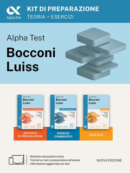 Alpha Test Bocconi Luiss 2026-2027. Kit di preparazione. Per test di Economia