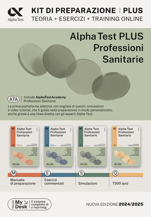 Alpha Test plus. Professioni sanitarie. Kit di preparazione Plus. Ediz.  MyDesk - Massimiliano Bianchini, Renato Sironi, Stefano Bertocchi