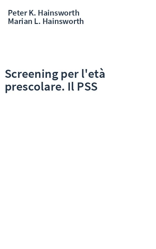 Screening per l'età prescolare. Il PSS