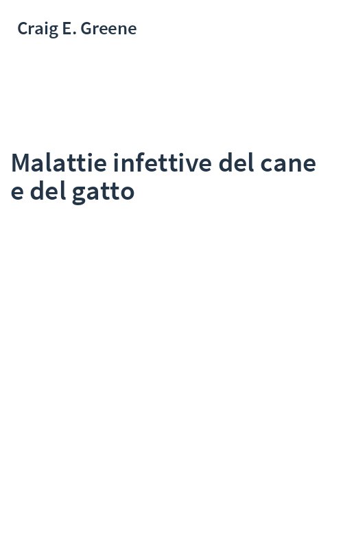 Malattie infettive del cane e del gatto