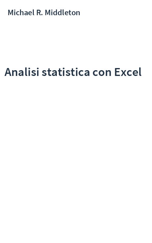 Analisi statistica con Excel