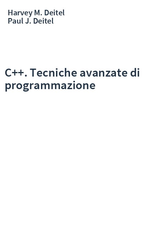 C++. Tecniche avanzate di programmazione