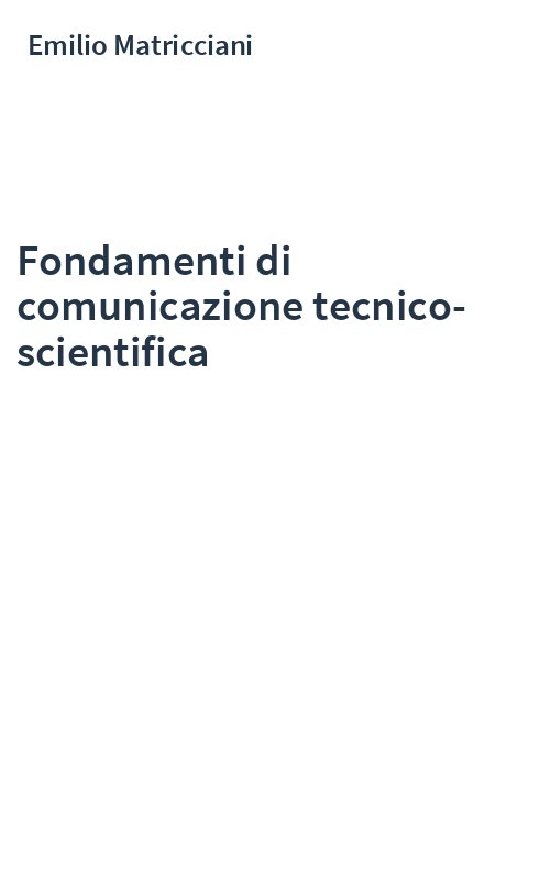 Fondamenti di comunicazione tecnico-scientifica
