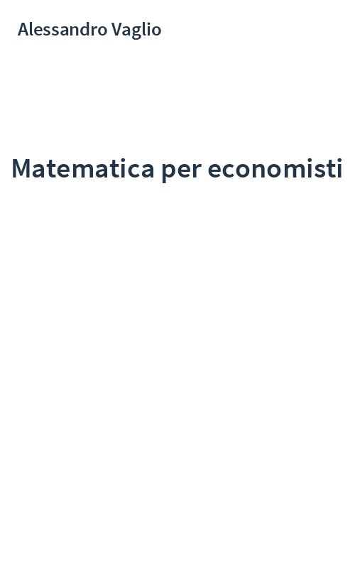 Matematica per economisti