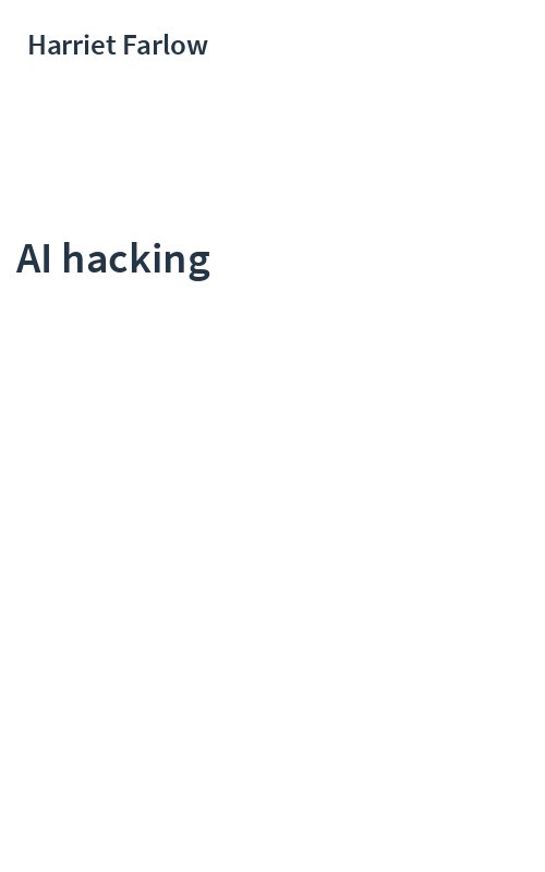 AI hacking