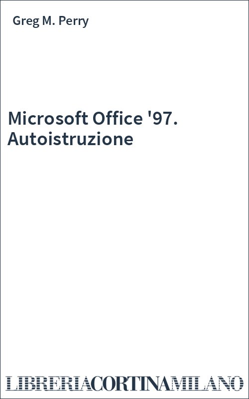 Microsoft Office '97. Autoistruzione
