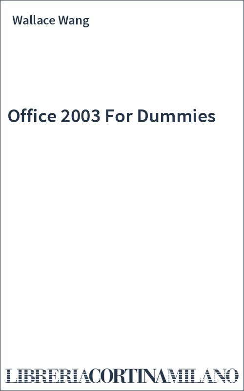 Office 2003 For Dummies