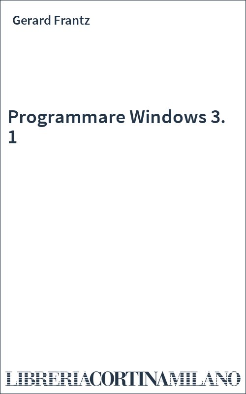 Programmare Windows 3. 1