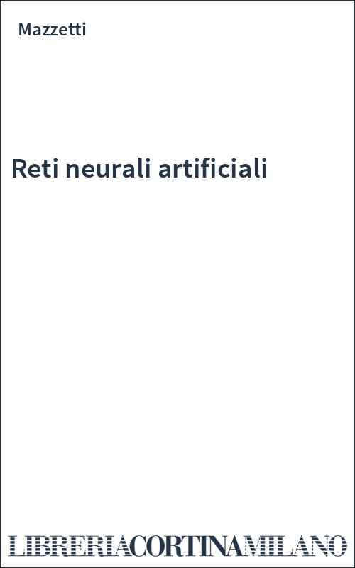 Reti neurali artificiali