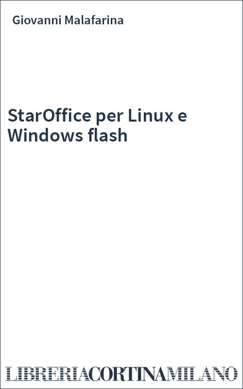 StarOffice per Linux e Windows flash