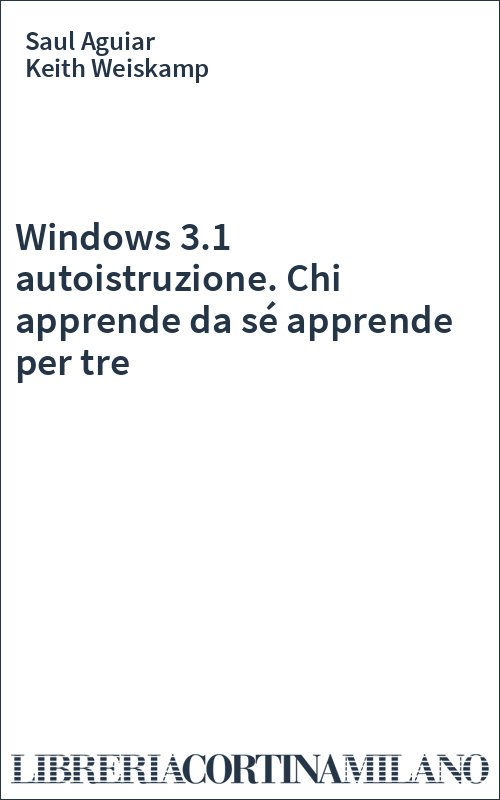 Windows 3.1 autoistruzione. Chi apprende da sé apprende per tre