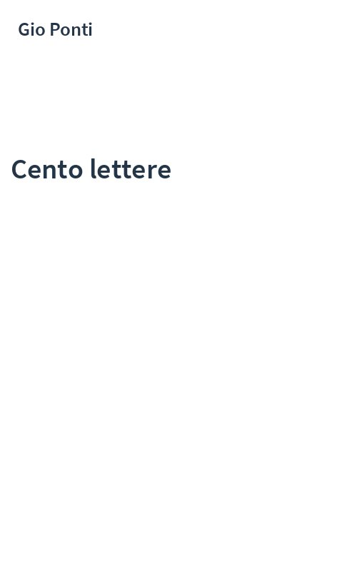 Cento lettere