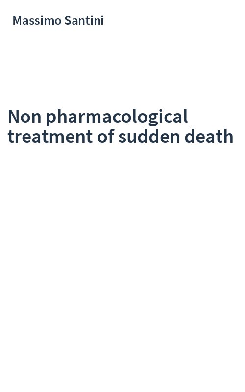 Non pharmacological treatment of sudden death
