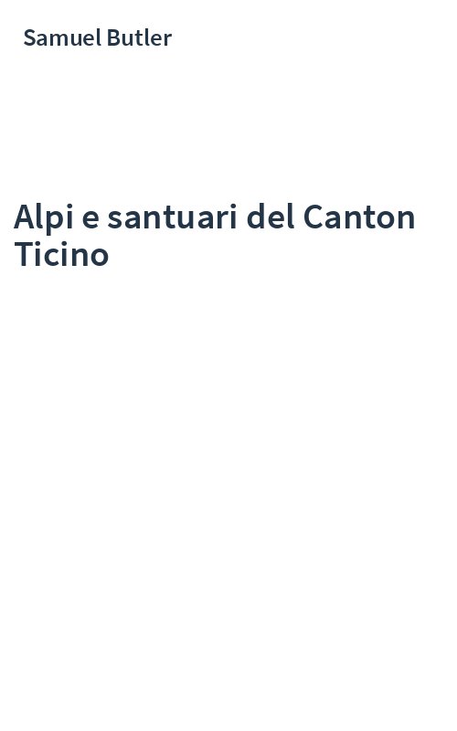 Alpi e santuari del Canton Ticino