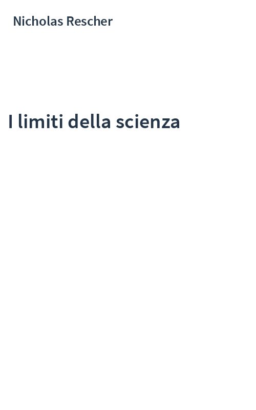 I limiti della scienza