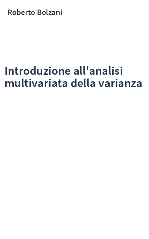 Introduzione all'analisi multivariata della varianza