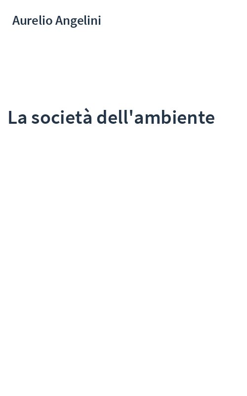 La società dell'ambiente
