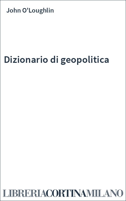 Dizionario di geopolitica