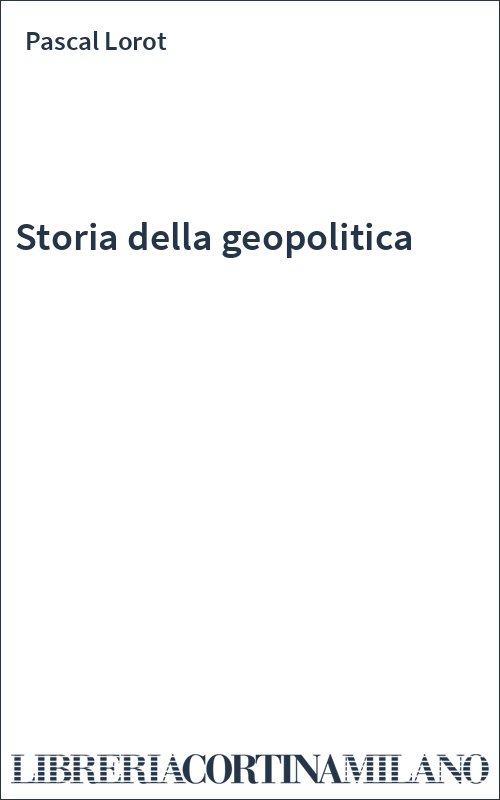 Storia della geopolitica