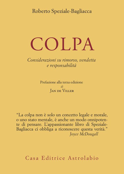 Colpa. Considerazioni su rimorso, vendetta e responsabilità