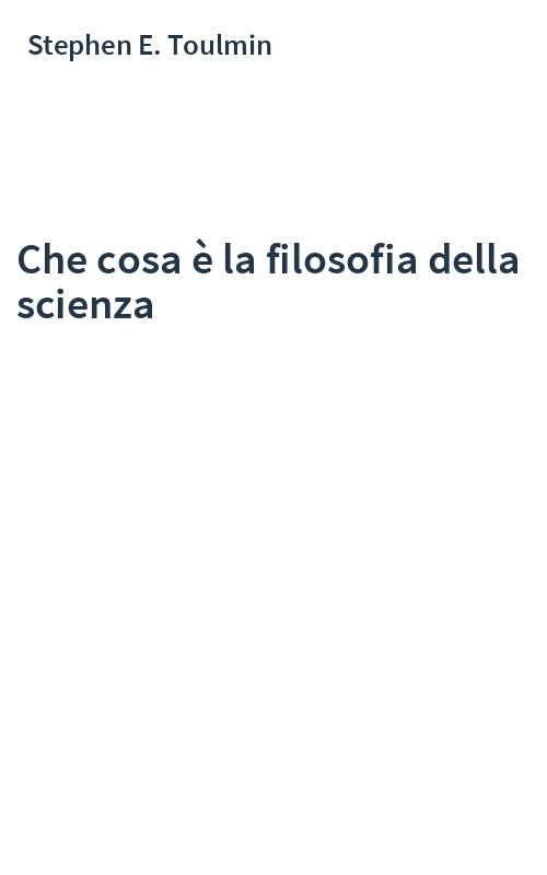 Che cosa è la filosofia della scienza