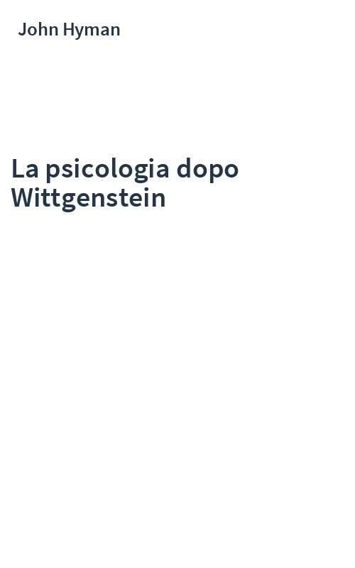 La psicologia dopo Wittgenstein