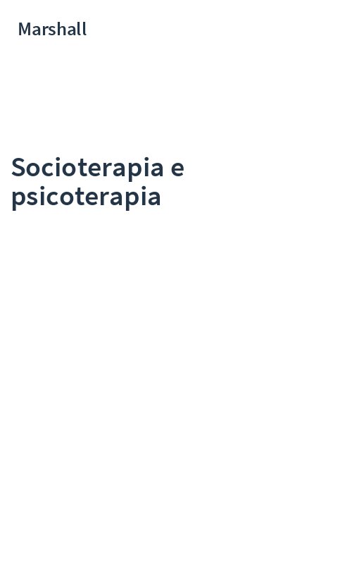 Socioterapia e psicoterapia