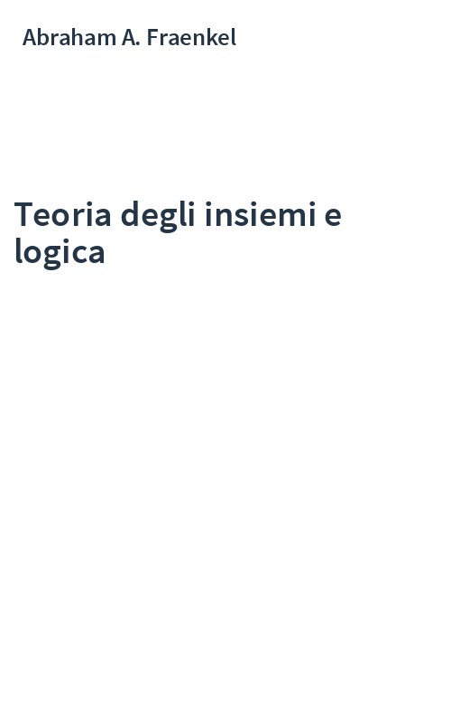 Teoria degli insiemi e logica