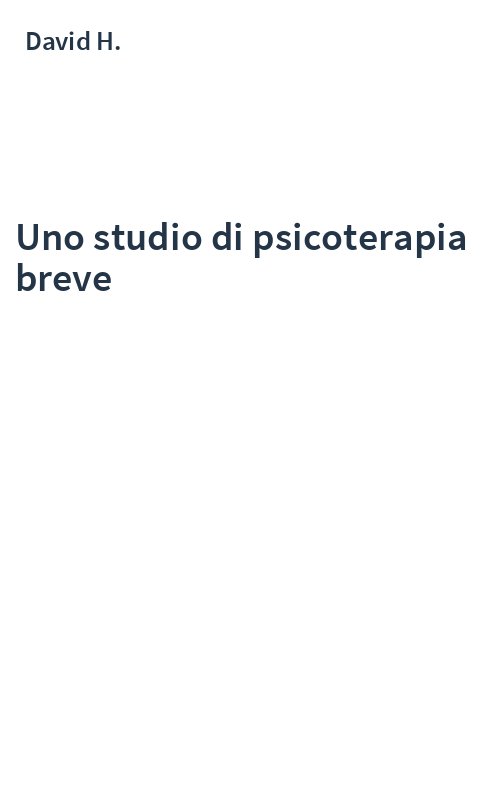Uno studio di psicoterapia breve