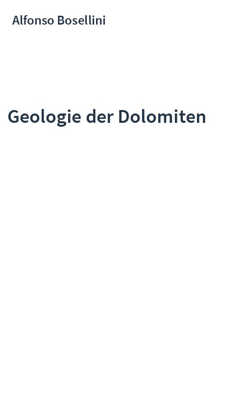 Geologie der Dolomiten