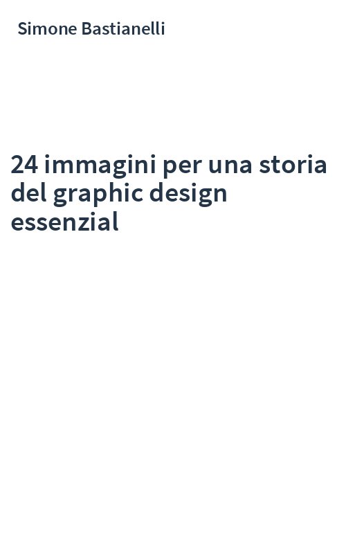 24 immagini per una storia del graphic design essenzial