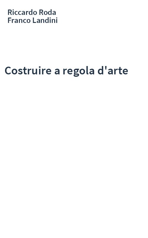 Costruire a regola d'arte