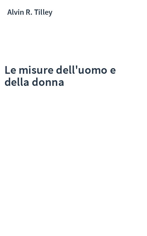 Le misure dell'uomo e della donna