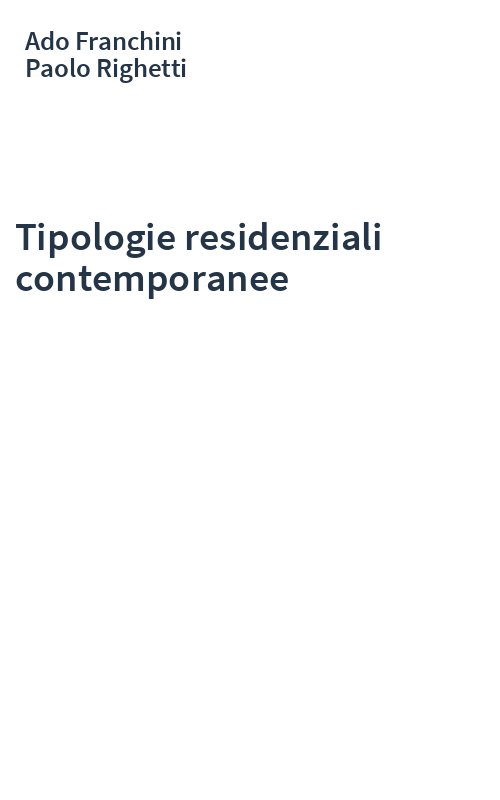 Tipologie residenziali contemporanee