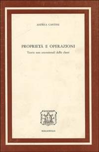 Proprietà e operazioni. Teorie non estensionali delle classi
