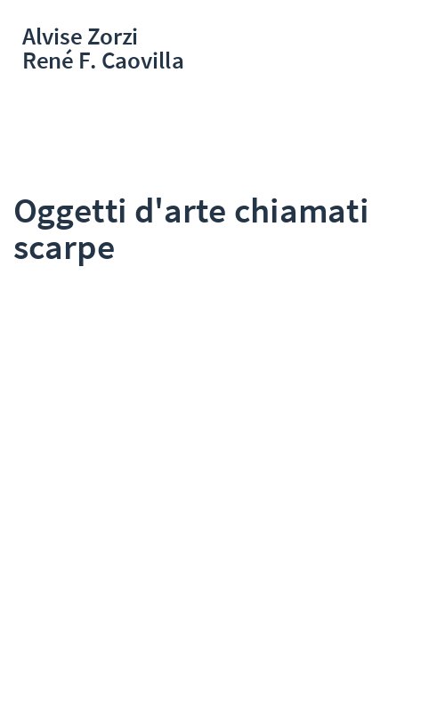 Oggetti d'arte chiamati scarpe